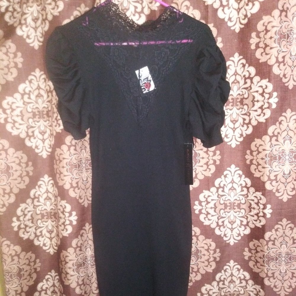 Black sweater dress